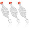 txuzong Set di 3 Tubi a Forma di S e 3 Tappi in Gomma siliconica, | tappo ermetico per il controllo della fermentazione, perfetto per vino, birra, crauti e cibi fermentati, nessuna muffa
