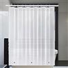 Arayarser - Fodera per tenda da doccia 60L x 72A, con 12 fori passanti e effetto satinato, magneti sul fondo e clip magnetiche per tenere chiusa, tenda da doccia resistente 60L x 72A, effetto seta