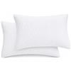 dolcecasabiancheria Linea Karì Coppia Federe Sottofedere Copriguanciale 100% Spugna di Puro Cotone 52x82 cm Chiusura con Cerniera Bianco Ideali per Casa e Hotel