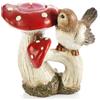 COM-FOUR® decorazione autunnale funghi, espositore decorativo | portacandele agarico di mosca - portacandele decorativo - figura a forma di fungo