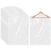 Sliverdew Confezione da 20 coperture trasparenti per indumenti, 55 x 80 cm, in plastica, per appendere vestiti, antipolvere, per abbigliamento per bambini