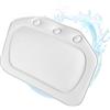 Nimomo Cuscino per Vasca da Bagno, Impermeabile, 21 x 31 cm, Bianco | Cuscino da bagno per vasca da bagno, ad asciugatura rapida, per collo, schiena e casa spa