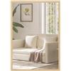 HOMCOM Specchio Bagno da Parete Rettangolare con Ganci, 40x60cm Color Legno | Specchio da Camera, in Vetro e MDF