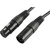Pulse 5 pin 2 coppie DMX Lead? Cavo XLR maschio a femmina - 5 m