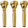 Hefddehy TrompetenmundstüCk 7C 5C 3C - Set di strumenti musicali, Bocchino Tromba, 3 pezzi, colore: