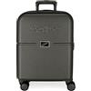 Pepe Jeans Accent Valigia da cabina nera 40x55x20 cm ABS rigido Chiusura TSA integrata 37L 2,74 kg 4 doppie ruote Bagaglio a mano estensibile