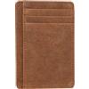 Oak Leathers Clifton Heritage Portafogli da donna in pelle - RFID Blocking ultra sottile minimalista tasca frontale portafoglio