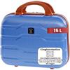 BERTOO Firenze Beauty case da viaggio 14 L blu - Vanity case rigido in ABS con passante per trolley, custodia porta trucchi