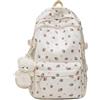 Generic Zaino da Scuola per Ragazze Estetico Zaino Carino Preppy Coquette Floreale Zaino per Adolescenti e Studenti Delle Scuole Elementari e Medie