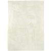 PASSUA Tappeto 200 x 250 cm crema Plush - in pelliccia sintetica a pelo corto - Soffice a pelo corto per soggiorno, camera da letto e cameretta