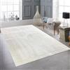 Teppich-Traum - Tappeto per soggiorno, ambiente abitativo, zona notte, rotondo, pelo alto, soffice, morbido, facile da curare, durevole, circolare, elegante, armonioso, crema, 160 cm rotondo