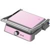 Westinghouse Griglia a contatto retrò - 29 x 24 cm - 180° per grigliare su entrambi i lati - 2200 W - Tostapane - Regolazione della temperatura regolabile - Panini Grill - Tostapane - Ferro - Rosa