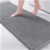 Exclusivo Mezcla Tappeto da bagno in ciniglia, 60 x 180 cm, assorbente e | Tappetino in ciniglia, antiscivolo, ad asciugatura rapida, lavabile in lavatrice, per vasca da bagno, doccia e cucina