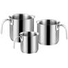 BAVARIA HOME BAVARIA BOLLILATTE SET 3 PEZZI INOX 9/11/13CM INOX 18/10