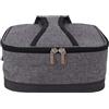 Hidyliu Scaldavivande con Riscaldamento Elettrico, con USB, Borsa Isolante per Uso in Campeggio e in Ufficio, Riscalda i Tuoi Pasti a Temperatura Costante 22x17x10 Cm (Grigio chiaro)