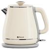 MU LIN MULIN Bollitore Vintage, Bollitore Elettrico con Base a 360°, Capacità 1.8 L,2200W,ebollizione rapida, Spegnimento Automatico, Acciaio Inossidabile