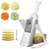 SUPMAKIN Affettatrice a Mandolina Sicura per Cucina - Patate, Verdure e Alimenti - Spessore Regolabile da 0,1 a 8 mm - Artefatto da Cucina Più Veloce (Solo Affettatrice) (grigio)