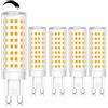 ZYGODLUK G9 Lampadine Led Regolabile 10W Luce Bianca Calda 2700K 100W Alogena 5Pezzi | AC220-240V 1000LM Dimmerabile 0-100%, Salvaguardia Degli Occhi Senza Sfarfallio, Energetica, Efficace dissipazione del calore