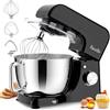 Facelle Impastatrice Planetaria, 1500W, 6,5 Litri Ciotola in Acciaio Inox | Piedini antiscivolo, Coperchio Uncino, Mescolatore, Frusta sbattitrice — perfetto per pizza, pane, torte e molto altro