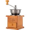 Tyvotrend Macinacaffè manuale, portatile, con cassetto in legno, stile retrò, macina a mano, macina da caffè regolabile, macinacaffè per casa, ufficio, attività all'aperto, campeggio, marrone