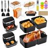 Exsivemy Accessori Airfryer per friggitrice ad aria calda Ninja Foodi Flexdrawer AF500EU AF500EUCP, 1 stampo da 10,4 L e 2 stampi in silicone da 5,2 l, friggitrice ad aria calda AF500de, accessori inclusi