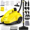 KROQO Steam Cleaner è un pulitore a vapore multiuso ad alta pressione con 23 accessori e un cavo di alimentazione lungo 5 metri, ideale per la pulizia di forni, tappeti, divani, imbottiti