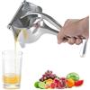 FGOOEBNE Spremiagrumi manuale, robusto estrattore di succo portatile in lega di alluminio, spremisucco di frutta, spremiagrumi manuale in acciaio inossidabile, for spremere arance, melograno, limoni/532