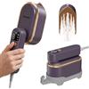 Bwaliffury Ferro da stiro da viaggio, Bwaliffury 1200W Steamer Da Viaggio Con Schermo LCD, Girevole A 180°, 10s rapido riscaldamento, Ferro Da Stiro A Vapore, 120 ml, 3 Livelli Di Vapore, per Viaggi e Casa