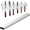 Nutabevr 40cm porta coltelli cucina magnetico, Portacoltelli Magnetico in Acciaio Inox, Striscia magnetico che può essere installato senza forare, per coltelli da cucina, coltelli da frutta, forbici