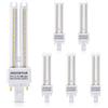 Aigostar Lampadina PLC LED G24 11W, Bianco Caldo 3000K, 880lm, Angolo a Fascio 360°, Non Dimmerabile, Confezione da 5