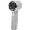 Mimdixy Ventola Turbo portatile strass Display digitale 199 velocità ricaricabile (Bianca)
