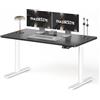 MAIDeSITe S2 Pro Art - Scrivania regolabile in altezza, 140 x 70 cm, 2 | Scrivania regolabile in altezza, piano del tavolo monoblocco da 25 mm, portata 180 kg, 4 controlli di memoria