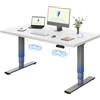FLEXISPOT Scrivania Regolabile in Altezza Elettrica 140×80 cm con Doppio Motore, Piano Unico da 25 mm, Gambe Telescopiche a 3 Sezioni EC5 LITE