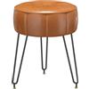 YMYNY Sgabello da trucco Pouf divano multifunzionale arancione HBD036J 32x32x44 cm