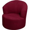 Generic Copripoltrona Rotondo Girevole - Fodera Estensibile per Poltrona Club, Copertura Elastica per Poltrona Tonda, Copripoltrona Lavabile in Tessuto Jacquard per Soggiorno(Red,1PC)