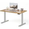 MAIDeSITe S2 Pro Art - Scrivania regolabile in altezza, 120 x 60 cm, 2 | Scrivania regolabile in altezza, piano del tavolo monoblocco da 25 mm, portata 180 kg, 4 controlli di memoria