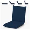 COSTWAY Sedia da Pavimento, con Schienale Regolabile a 6 Livelli, Cuscino da Terra Pighevole Imbottito in Spugna, Sedia Reclinabile per Salotto Camera da Letto Studio Relax Lettura (Blu)