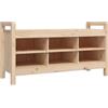 Lumanois Panca da Ingresso 110x40x60 cm in Legno Massello di Pino,Mobili,Panche,Cassapanche e panche per ingressi,17.48kg-821789