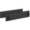 Vicco Pannello zoccolo Rion, Antracite/Antracite 42.3 x 1.6 cm | ✓ Adatto a mobili profondi 46 cm · Set da 2 · Altezza 9,6 cm · ✓ Facile fissaggio ai piedini del mobile