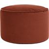 icon Milano Pouf Poggiapiedi, Pouf Velluto Sgabello e Riempimento, Rosso | Prodotto in Europa, Piccolo Pouf Sacco, Tessuto di Velluto Morbido, Pouf Sgabello per Camera da Letto e Soggiorno