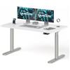 MAIDeSITe S2 Pro Art - Scrivania regolabile in altezza, 140 x 70 cm, 2 | Scrivania regolabile in altezza, piano del tavolo monoblocco da 25 mm, portata 180 kg, 4 controlli di memoria