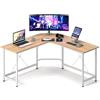 SogesHome Scrivania ad angolo per computer, a forma di L, grande tavolo da gioco, scrivania angolare, scrivania da ufficio, workstation per casa e ufficio