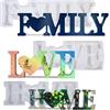 Mitening Aiboria Love Home Family, 3 stampi in resina per resina epossidica, 3D in acrilico, per decorazione da tavolo