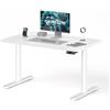 MAIDeSITe S2 Pro Art - Scrivania regolabile in altezza, 120 x 60 cm, 2 | Scrivania regolabile in altezza, piano del tavolo monoblocco da 25 mm, portata 180 kg, 4 controlli di memoria