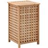 Generico Portabiancheria 39x39x65 cm in Legno Massello di Noce,Forniture domestiche,Forniture Lavanderia,Cesti del bucato-247603