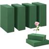 Minfuerang 4 Pezzi Schiuma Floreale14x8x4cm, Spugna Floreale | Spugna per Fiori Verde per Fiori Secchi e Freschi, per Feste, Casa, Matrimoni, Compleanni