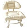 tiancaiyi Sgabello a rotelle basso con schienale in pelle PU resistente, spessa | Sgabello basso a rotelle per casa, garage, negozio, biblioteca, studio, pedicure, cura dei bambini, pulizia domestica