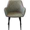 Cosma Poltrona soggiorno, in Velluto con Braccioli 48x62x83cm colore Tortora