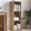 Generico Libreria Rovere Artigianale 36x30x114 cm in Legno Multistrato,Marrone,12.9kg,855775