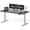 MAIDeSITe S2 Pro Art - Scrivania regolabile in altezza, 160 x 80 cm, 2 | Scrivania regolabile in altezza, piano del tavolo monoblocco da 25 mm, portata 180 kg, 4 controlli di memoria